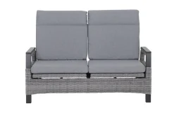 SIENA GARDEN Solea Sofa, anthrazit/blau, Aluminium, 151,5x85x97 cm, stufenlos verstellbar