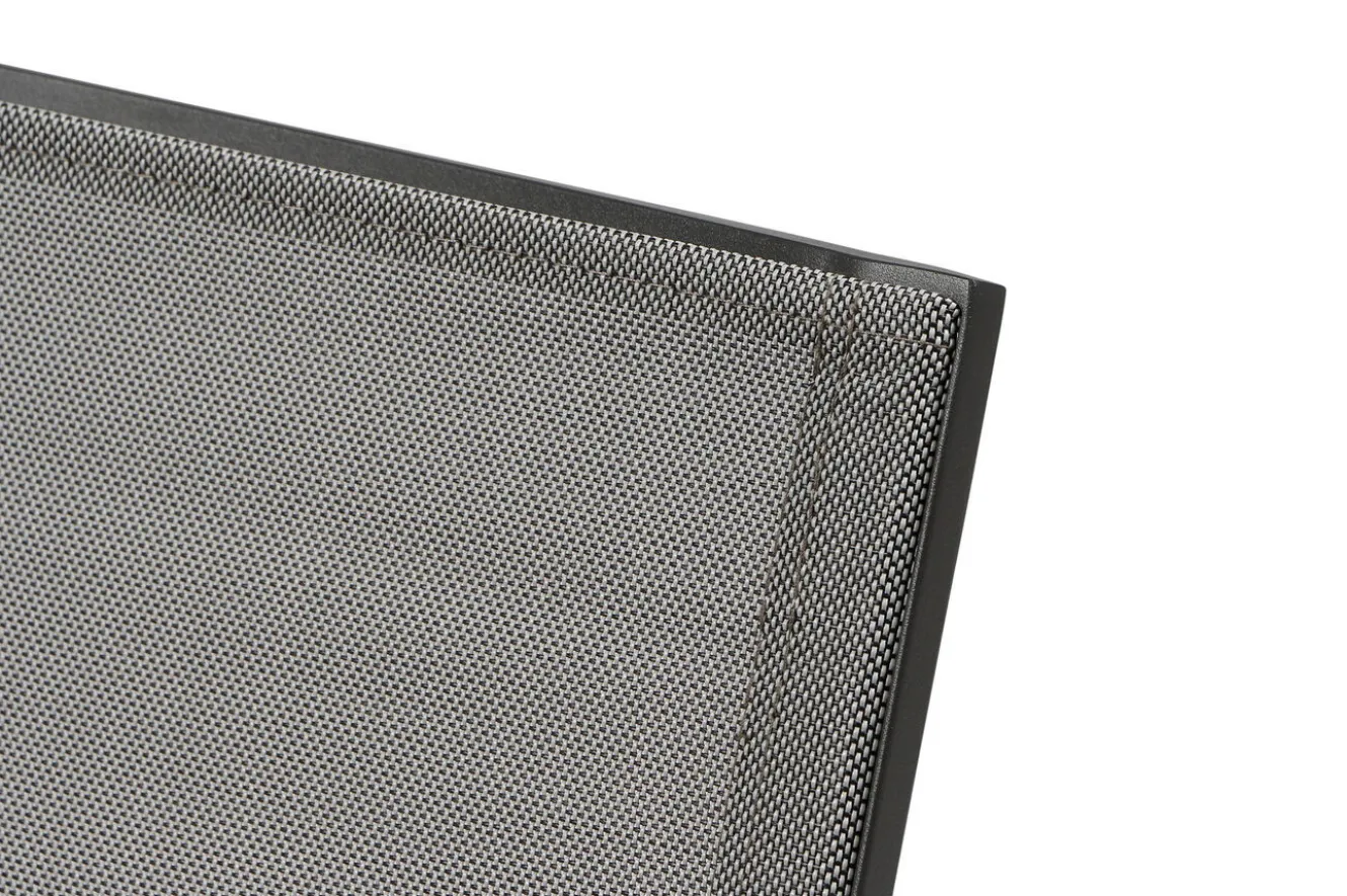 SIENA GARDEN Velia / Silva Garten-Essgruppe, anthrazit/washed grey, Alu/Ranotex/Keramik, 8 Sessel, Tisch 220 x 100 cm