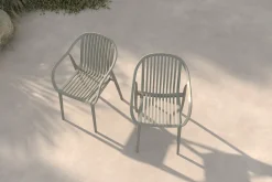 VILLANA Pico Curve Stapelsessel 2er-Set, grau, Kunststoff, 56,5 x 59,5 x 83 cm, stapelbar, UV-beständig