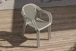 VILLANA Pico Curve Stapelsessel 2er-Set, grau, Kunststoff, 56,5 x 59,5 x 83 cm, stapelbar, UV-beständig