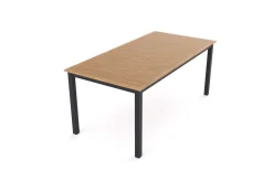 VILLANA Tasmania Garten-Essgruppe mit Bank und 4 Klappstühlen, anthrazit/natur, Aluminium/Eukalyptus, Tischplatte 180 x 90 cm, FSC®-zertifiziertes Produkt