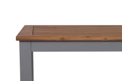 VILLANA Victoria Gartentisch, Alu/Akazie, silber, 150 x 90 x 74 cm, zertifiziertes Material, FSC®-zertifiziertes Produkt